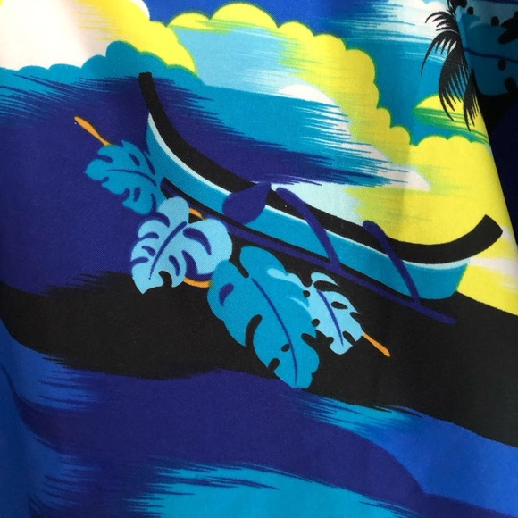 Vintage Royal Creations Hawaii Men's Hawaiian Shirt Aloha Beach  Button-Front - Picture 9 of 11